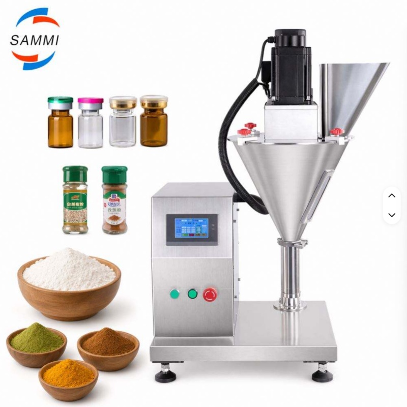 Máquina de enchimento automática de potência de eixo helicoidal de mesa 1g-5000g