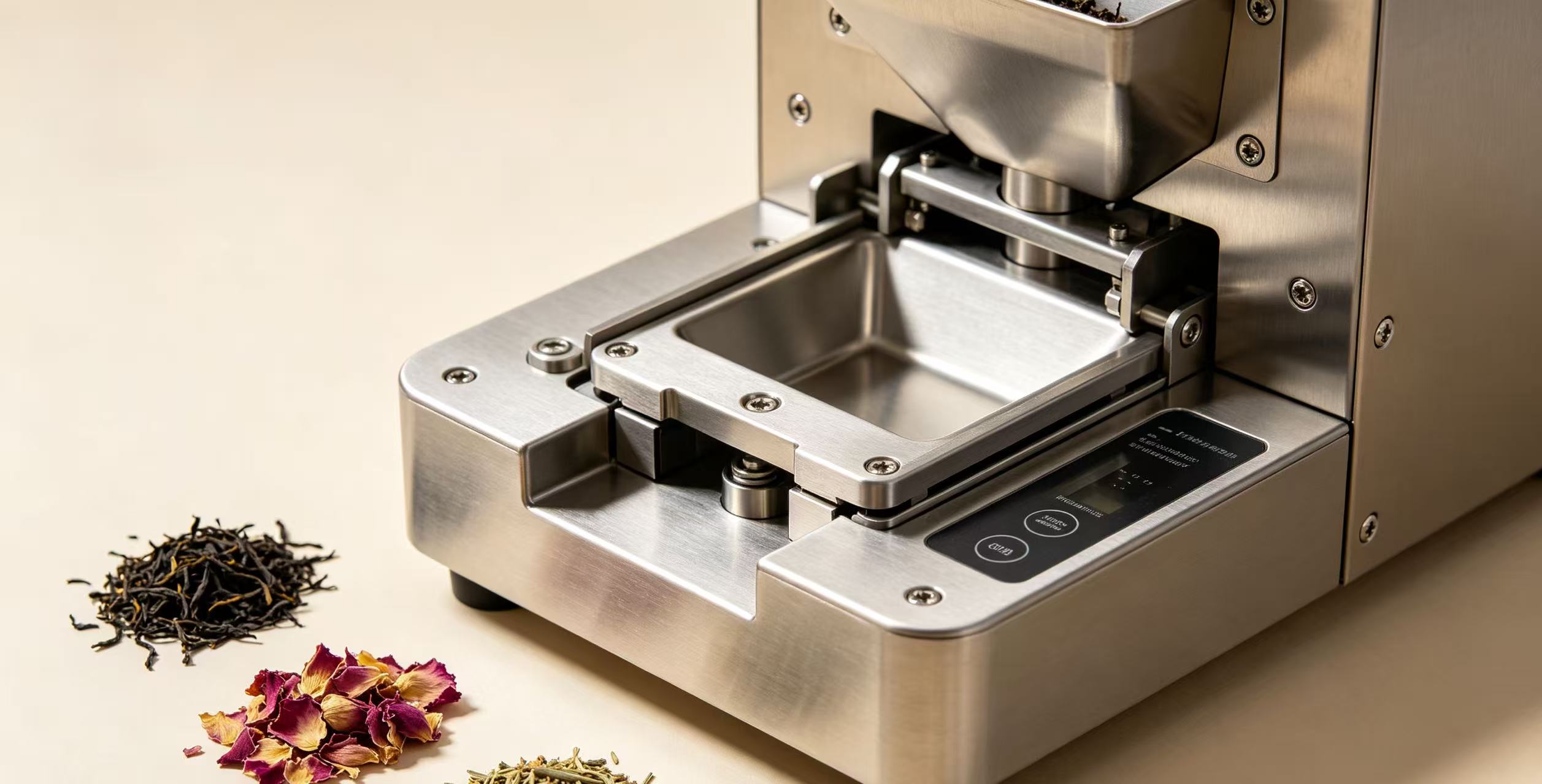 Máquina de pesagem de chá de fácil manutenção mantém desempenho de pesagem estável com manutenção simplificada