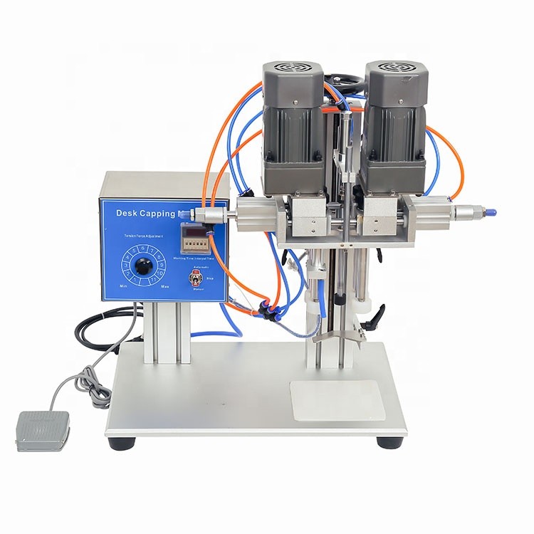 máquina tampando semiautomática de mesa