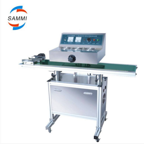 Máquina automática de selagem por indução para garrafas de vidro